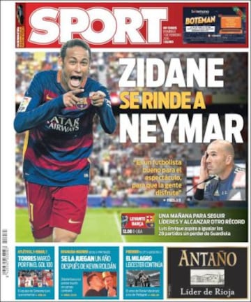 Portadas de la prensa mundial