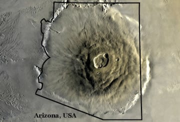 olympus mons monte olimpo marte volcan mas grande del mundo montaña mas alta del mundo montañas en marte volcanes fuego en marte espacio nasa vida en marte misiones a marte mt olimpo mt olympus