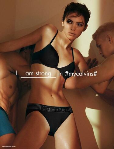 La nueva imagen de Kendall Jenner para Calvin Klein desata la polémica