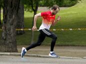 Ángel David Rodríguez se entrena en el Paseo de Camoens