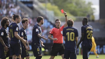 17/08/19 PARTIDO PRIMERA DIVISION 
 CELTA DE VIGO - REAL MADRID
 ENTRADA DE MODRIC A DENIS SUAREZ
 EXPULSION TARJETA ROJA
 POLEMICA VAR