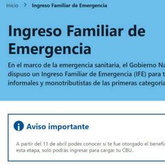 Bono ANSES: inscripción y cronograma si no tengo CBU para cobrar el IFE