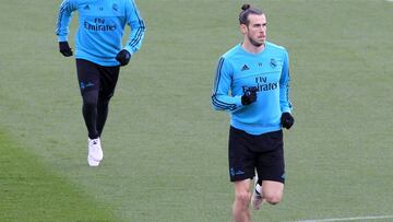 Bale, en un entrenamiento.