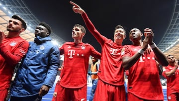 Los jugadores del Bayern Munich, tras un partido.