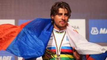 Peter Sagan, en el podio.