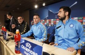 Rueda de Prensa de Maurizio Sarri, Callejón y Albiol.