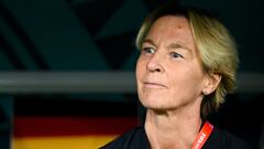 Martina Voss-Tecklenburg, entrenadora de Alemania analizó el juego ante Colombia.