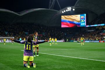 Colombia y Jamaica se enfrentaron por los octavos de final del Mundial Femenino de Australia - Nueva Zelanda 2023 en el AAMI Park de Melbourne.