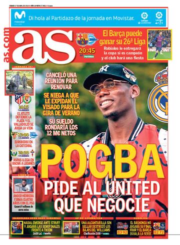 Las portadas de AS de abril