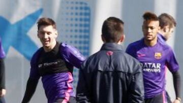 Entrenamiento del Barça