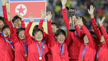 República popular femenina del mundo futbolero juvenil de Corea