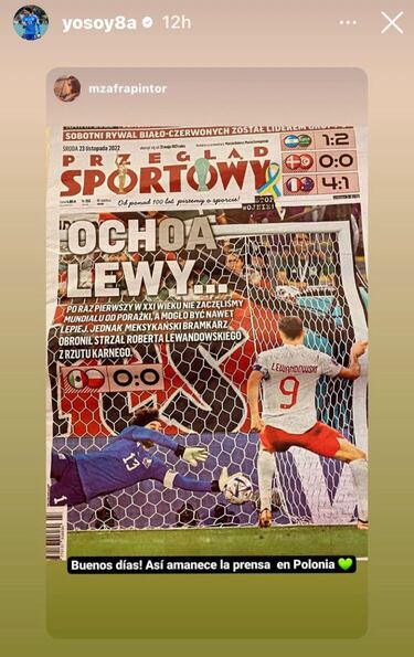 Periódico de Polonia muestra la atajada de Guillermo Ochoa a Lewandowski