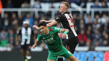Los Wolves se metieron al St James Park e igualaron a un gol con los locales, Raúl Jiménez jugó todo el partido.