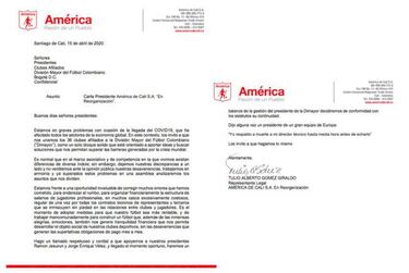 América respalda a Vélez y pide unión de clubes