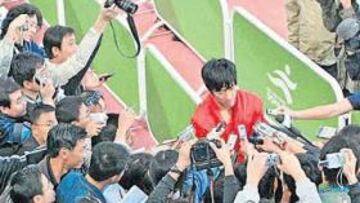<b>LA ESTRELLA. </b>Liu Xiang, el actual campeón olímpico de 110 metros vallas, es el atleta más destacado de la potente selección china en los Campeonatos Mundiales de Osaka.