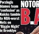 La prensa de Nueva York carga con los Knicks: "Notoriously Bad"