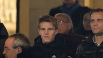 Martin Odegaard, el mi&eacute;rcoles en el Calder&oacute;n.