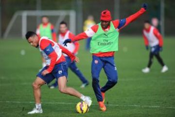 Los Gunners realizaron la última práctica previo al duelo frente a Manchester City.
