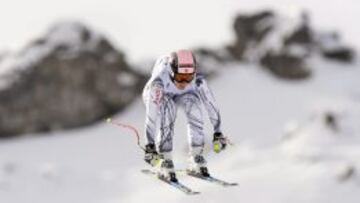 Carolina Ruiz, en la prueba de descenso femenino, v&aacute;lida para la Copa del Mundo de esqu&iacute; alpino, disputada en Zauchensee (Austria).