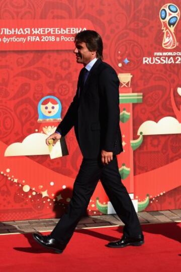 Antonio Conte, seleccionador de Italia durante el sorteo de la fase previa para el mundial de Rusia 2018.