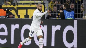 Neymar Jr of PSG celebrates his goal during the UEFA Champions League, round of 16, 1st leg football match between Borussia Dortmund and Paris Saint-Germain on February 18, 2020 at Signal Iduna Park in Dortmund, Germany - Photo Juan Soliz / DPPI
 
 
 18/0