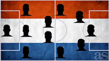 El once ideal de jugadores de Holanda en la Liga española