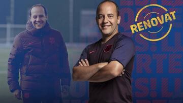 Lluís Cortés, renovado como técnico del Barça.