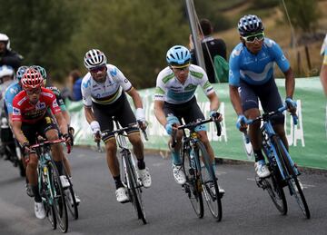 Roglic, Valverde, Miguel ?ngel L¨®pez y Nairo Quintana.