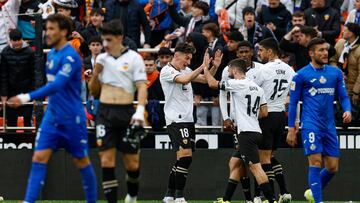 09/03/24 PARTIDO PRIMERA DIVISION
VALENCIA CF - GETAFE CF
FIN DEL PARTIDO
ALEGRIA