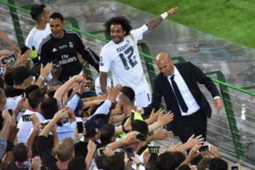 Zidane y Marcelo.