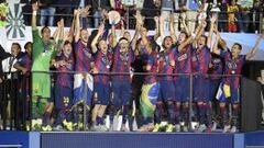 Claudio Bravo y el Barcelona celebran la quinta Champions. 