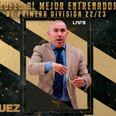 Daniel Rodríguez, elegido mejor entrenador de la temporada 2022-23