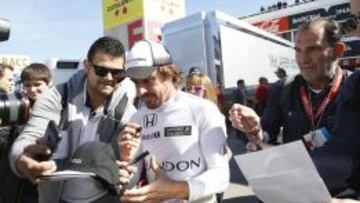 Fernando Alonso, en Montmel&oacute;.