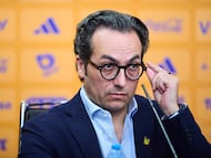 Mauricio Culebro during the presentation of new head coach Tigres UANL Team as part of the Liga BBVA MX, Torneo Clausura 2025 at Universitario Stadium, on March 03, 2025 in Monterrey, Nuevo Leon, Mexico.