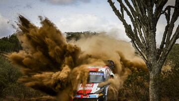 Kalle Rovanpera resiste en cabeza en Kenia