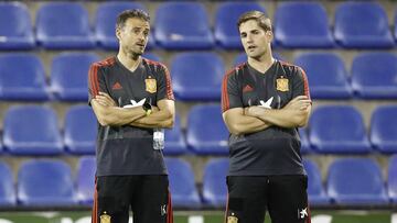 Lusi Enrique y Robert Moreno, cuando juntos dirig&iacute;an a la Selecci&oacute;n.