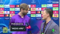 Genial charla de Llorente con un periodista chino que sorprende