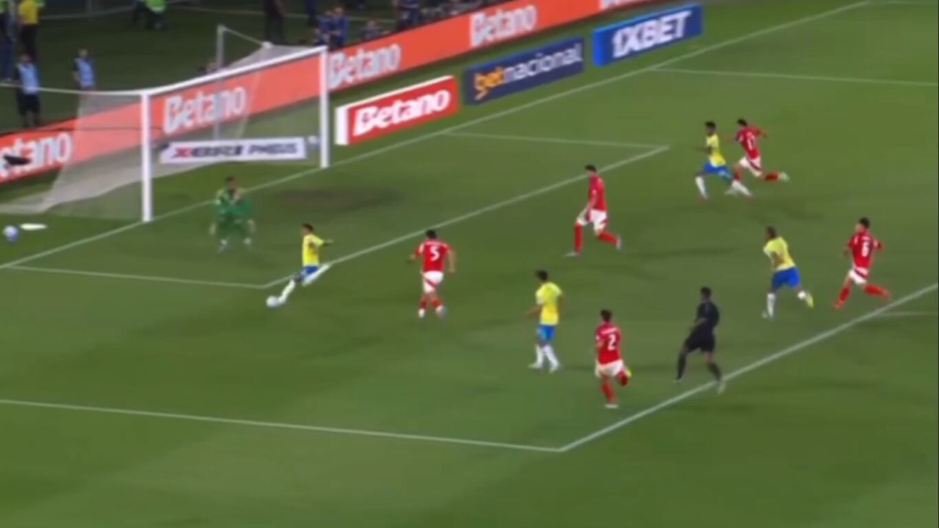 Todo esto tuvo que hacer Brasil para batir a Vigouroux: ¡casi evita el primer gol!