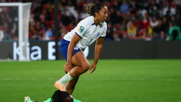 The Chelsea attacker was shown a red card in the last 16 match against Nigeria, which The Lionesses won in a penalty shootout.