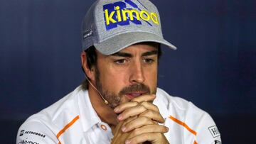 El piloto español de McLaren de Fórmula 1, Fernando Alonso.