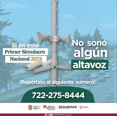 Así podrás reportar los altavoces que no suenen en CDMX tras el Primer Simulacro Nacional 2025