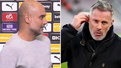 El enfado de Guardiola cuando se entera de lo que dijo Carragher: Haaland y el Madrid de por medio