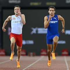 Duplantis gana a Warholm el duelo de la fantasía de 100 m con un 10.37