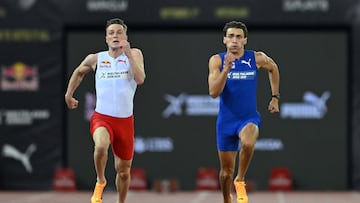 Duplantis gana a Warholm el duelo de la fantasía de 100 m con un 10.37