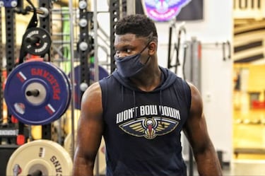 La foto que asusta a la NBA: Zion vuelve en modo bestia