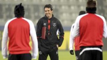 Emery, durante un entrenamiento.