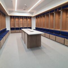 Así es el nuevo y moderno camerino de la Selección en el Metro