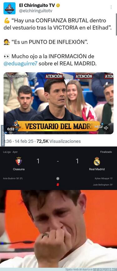 Los memes más divertidos de la jornada