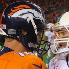 Peyton Manning fue a Miami a echar una mano a Tannehill