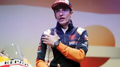 Marc M&aacute;rquez en la presentaci&oacute;n del Repsol Honda de MotoGP.